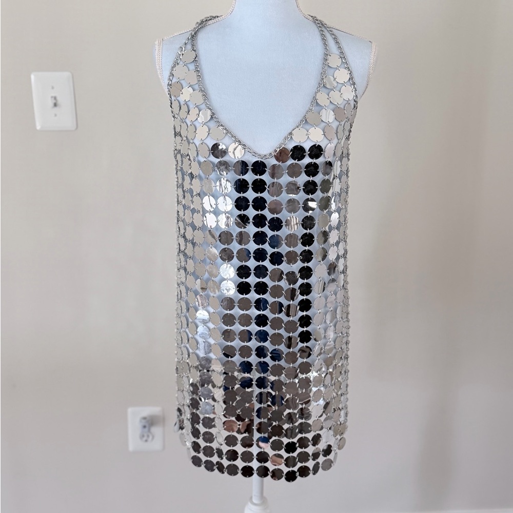 12th Tribe Diana Silver Disco Dress